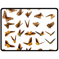 Butterflies Insect Swarm Fleece Blanket (large)  by HermanTelo