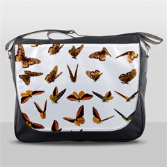 Butterflies Insect Swarm Messenger Bag by HermanTelo