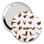 Butterflies Insect Swarm 3  Handbag Mirrors Front