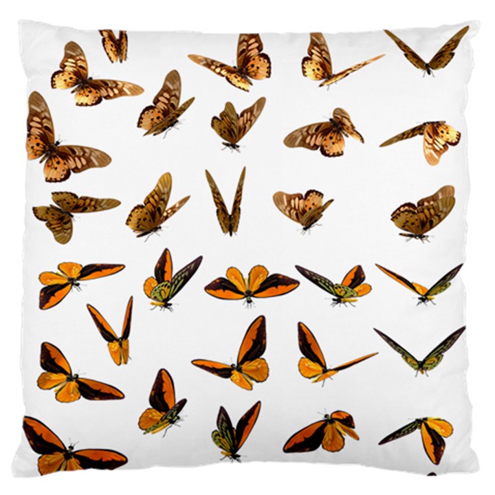 Butterflies Insect Swarm Standard Flano Cushion Case (Two Sides)