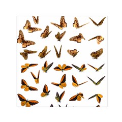 Butterflies Insect Swarm Small Satin Scarf (square) by HermanTelo