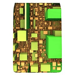 Blocks Cubes Green Removable Flap Cover (l) by HermanTelo