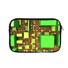 Blocks Cubes Green Apple Macbook Pro 13  Zipper Case by HermanTelo