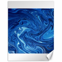 Blue Pattern Texture Art Canvas 18  X 24  by HermanTelo