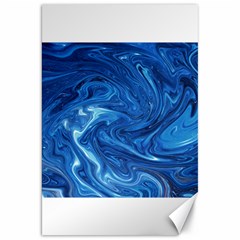 Blue Pattern Texture Art Canvas 20  X 30 