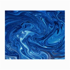 Blue Pattern Texture Art Small Glasses Cloth (2 Sides)