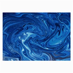 Blue Pattern Texture Art Large Glasses Cloth