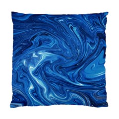 Blue Pattern Texture Art Standard Cushion Case (two Sides)