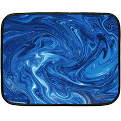 Blue Pattern Texture Art Fleece Blanket (mini)