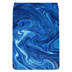 Blue Pattern Texture Art Removable Flap Cover (l)