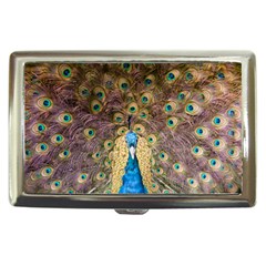 Bird Peacock Feather Cigarette Money Case