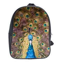 Bird Peacock Feather School Bag (large) by HermanTelo