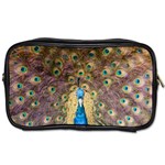 Bird Peacock Feather Toiletries Bag (Two Sides) Front