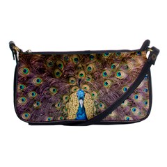 Bird Peacock Feather Shoulder Clutch Bag