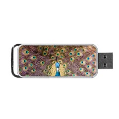 Bird Peacock Feather Portable Usb Flash (two Sides) by HermanTelo