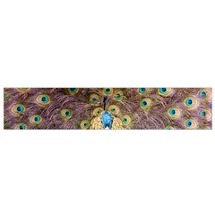 Bird Peacock Feather Small Flano Scarf