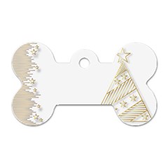 Christmas Tree Star Dog Tag Bone (two Sides) by HermanTelo