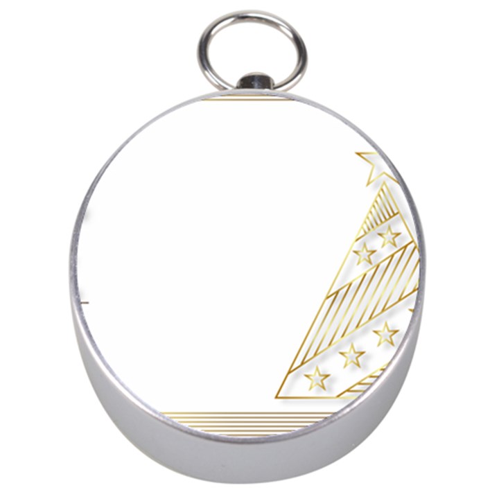 Christmas Tree Star Silver Compasses