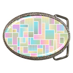 Color Blocks Abstract Background Belt Buckles by HermanTelo