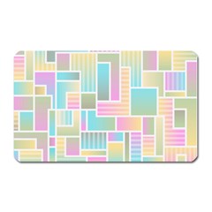 Color Blocks Abstract Background Magnet (rectangular) by HermanTelo