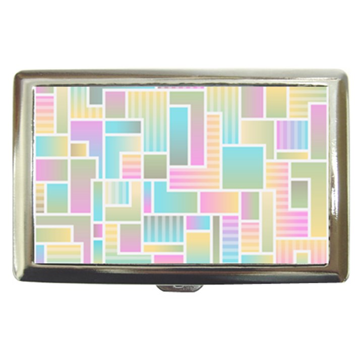 Color Blocks Abstract Background Cigarette Money Case