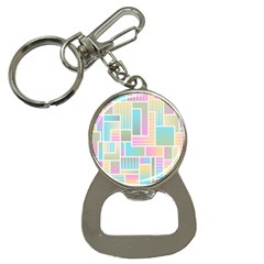 Color Blocks Abstract Background Bottle Opener Key Chain by HermanTelo