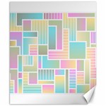 Color Blocks Abstract Background Canvas 8  x 10  8.15 x9.66  Canvas - 1