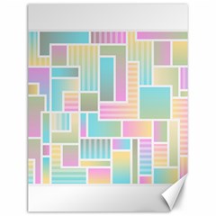 Color Blocks Abstract Background Canvas 12  X 16 