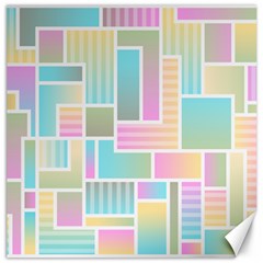 Color Blocks Abstract Background Canvas 16  X 16 