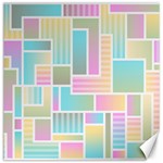 Color Blocks Abstract Background Canvas 16  x 16  15.2 x15.41  Canvas - 1