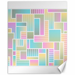 Color Blocks Abstract Background Canvas 16  X 20 