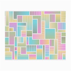 Color Blocks Abstract Background Small Glasses Cloth (2 Sides)