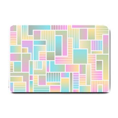 Color Blocks Abstract Background Small Doormat 