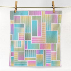 Color Blocks Abstract Background Face Towel