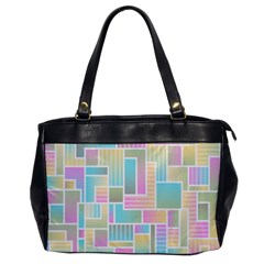 Color Blocks Abstract Background Oversize Office Handbag by HermanTelo