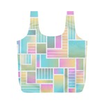 Color Blocks Abstract Background Full Print Recycle Bag (M) Back