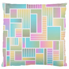 Color Blocks Abstract Background Standard Flano Cushion Case (two Sides)