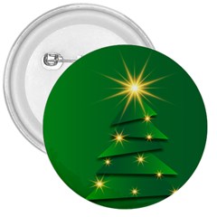 Christmas Tree Green 3  Buttons by HermanTelo