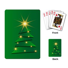 Christmas Tree Green Playing Cards Single Design