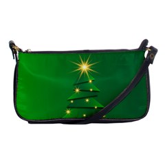 Christmas Tree Green Shoulder Clutch Bag by HermanTelo