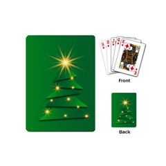 Christmas Tree Green Playing Cards (mini)