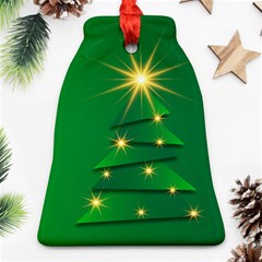 Christmas Tree Green Ornament (bell) by HermanTelo