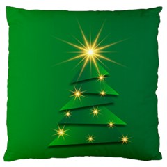 Christmas Tree Green Standard Flano Cushion Case (one Side) by HermanTelo