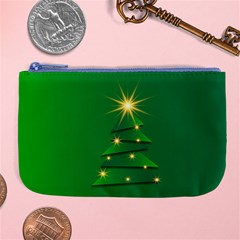 Christmas Tree Green Large Coin Purse by HermanTelo