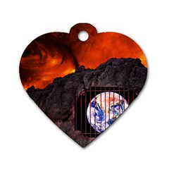 Earth Day Dog Tag Heart (two Sides)