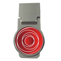 Circles Red Money Clips (round) 