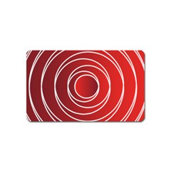 Circles Red Magnet (name Card)