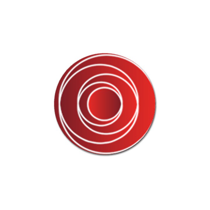 Circles Red Golf Ball Marker (4 pack)