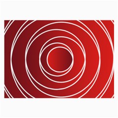 Circles Red Large Glasses Cloth