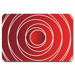 Circles Red Large Doormat 